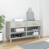 Ormarić za cipele boja betona 102x35x55 cm konstruirano drvo | shoptok.hr