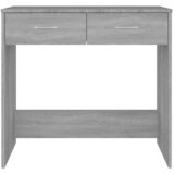  Radni stol boja hrasta sonome 80 x 40 x 75 cm konstruirano drvo Siva | shoptok.hr