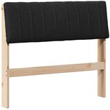  Tapecirani uzglavlje Crna 90 cm Čvrsto borovo drvo | shoptok.hr