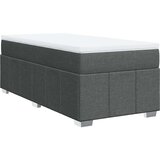 vidaXL Box spring postelja z vzmetnico temno siva 80x200 cm blago | Shoptok.si
