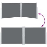  Uvlačiva bočna tenda 140 x 1000 cm antracit | shoptok.hr