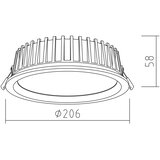  APLED - LED ugradna RONDO WOODLINE LED/12W/230V 4000K prečnik 20 cm masivni jasen | Eponuda.com