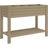 vidaXL Povišena vrtna gredica svjetlosmeđa 110x45x79 cm polipropilen | shoptok.hr