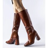 Gemre Brown insulated heeled boots Ferruccio | Shoptok.si