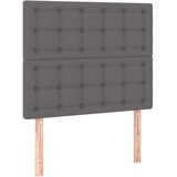  s oprugama i madracem sivi 90 x 200 cm od umjetne kože | shoptok.hr
