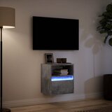  Zidni TV ormarić s LED svjetlima boja betona 41x31x45 cm | shoptok.hr