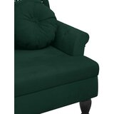  Klupa s jastucima tamnozelena 120,5x65x75 cm baršunasta | shoptok.hr