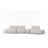 Milo Casa Svijetlo siva sofa od šenila s desnim kutom 428 cm Paolo – Cijene