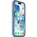 Apple iPhone 15 Silicone CaseW MagSafe - winter-blue, iphone-15 maska za mobilni telefon