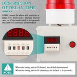 YJINGRUI Industrijska alarmna sirena z utripajočo lučjo 220V | Shoptok.si