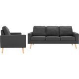vidaXL Sedežna garnitura 2-delna blago temno siva, (20698015) | Shoptok.si