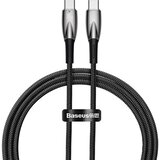 Baseus Glimmer USB-C/USB-C 100W Fast Charge kabel, Črn, 1m | Shoptok.si