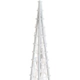 vidaXL Akrilni ukrasni stožac s LED svjetlima plavi 120 cm | shoptok.hr