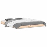 The Living Store Posteljni okvir 135x190 cm trdna borovina - Posteljni Okvir, (21529015) | Shoptok.si