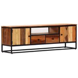 The Living Store ormarić 120x30x40 cm od masivnog obnovljenog drva i čelika | shoptok.hr
