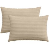  Presvlaka za jastuk 2 pcs HEERLEN Sivosmeđa 50 x 70 cm Kord | shoptok.hr