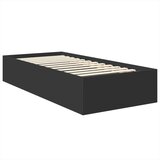  Okvir za krevet Crna 90 x 190 cm Konstruirano drvo - Crna 90 x 190 cm | shoptok.hr