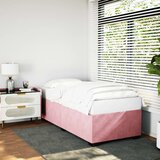 Maison Chic Posteljni okvir - Enojna postelja - Postelja za odrasle roza 90x190 cm žamet-J8935, (21769455) | Shoptok.si