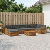  Set vanjskih sofa 8 pcs Prirodna i antracit | shoptok.hr