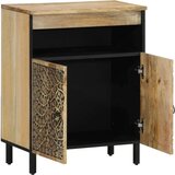 vidaXL Stranska omarica 60x33x75 cm trden mangov les | Shoptok.si