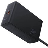 Baseus Kućni Punjač Display GaN Desktop, 3x USB-C/USB-A/DC, 240W+4x kabel, Black, P10163902112-00 | shoptok.hr