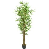 vidaXL Umetno bambusovo drevo 1288 listov 180 cm zeleno Cene