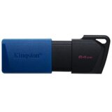 Kingston Technology DataTraveler Exodia M USB izbrisljiv pomnilniški ključek 64 GB USB Tip-A 3.2 Gen 1 (3.1 Gen 1) Črna, Modra | Shoptok.si