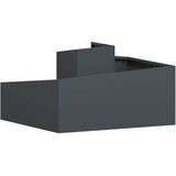  Vrtna saksija Antracit 80 x 80 x 50 cm Čelična vrata | shoptok.hr