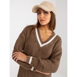 RUE PARIS Sweater-LC-SW-8023.55P-brown | Shoptok.si