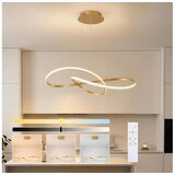 Brilagi prigušiva LED luster na sajli INFINITY LED/80W/230V 80x80 cm zlatna + daljinski upravljač Cene