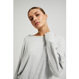 Moodo Women's smooth sweater - gray