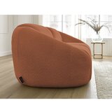 Bobochic Paris Oranžna sedežna garnitura iz tkanine bouclé 230 cm Tina – | Shoptok.si