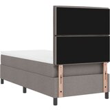 Box Spring Krevet s madracem Taupe Jednokrevetni Tkanina | shoptok.hr