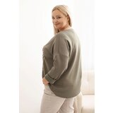 Kesi Włoski Women's Plus Size washed hoodie with a print graphite | ePonuda.com