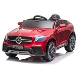  Dečiji auto Mercedes GLC Coupe sa kožnim sedištem i mekim gumama - crveni Cene