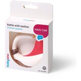 BabyOno Rattle With Teether 3m+ ropotuljica z grizljajočim delom Swan 1 kos | Shoptok.si