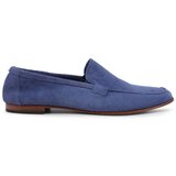 Duca di Morrone Slips on Ermes - Suede Blue Modra cene