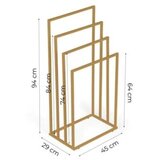 ModernHome Metalni držač za peškire sa 4 kraka, zlatni | Eponuda.com