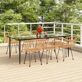  Jedilna garnitura 7-delna poli ratan | Shoptok.si