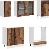  8-dijelni set kuhinjskih ormarića Kalmar konstruiranog drva | shoptok.hr