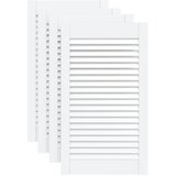  Vrata za ormarić rešetkasta 4 kom bijela 69 x 39,4 cm borovina | shoptok.hr
