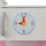 vidaXL Lesena otroška kuhinja 82x30x100 cm roza in bele barve, (20825369) | Shoptok.si