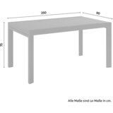 Modern Living Vrtna Miza Lisa, 250x90, Antracit | Shoptok.si