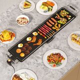  Električni žar, 1800 W, plošča za žar, namizni žar z nastavljivim termostatom, 90 cm | Shoptok.si