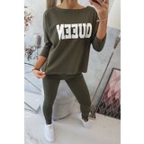 Kesi Queen printom kaki kaki | bela | ePonuda.com