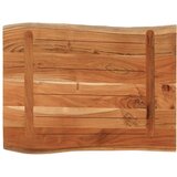 vidaXL Stolna ploča 70x60x3,8 cm pravokutna bagremovo drvo živi rub | shoptok.hr