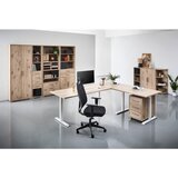 Voleo PISARNIŠKI REGAL 79,7/210,4/39,5 cm barve hrasta | Shoptok.si
