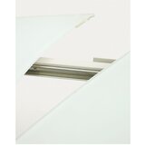 Kave Home Bijeli proširiv blagovaonski stol sa staklenom pločom stola 100x130 cm Yodalia – | shoptok.hr
