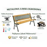  Drvena vrtna klupa Metalna vrtna klupa s naslonom | shoptok.hr