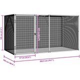  Kavez za ptice Antracit 208 x 102 x 108 cm Cinkani čelik | shoptok.hr